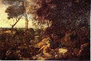 Nicolas Poussin Paysage avec saint Jerome oil painting artist
